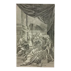 Antique The Art Muses Copper Engraving