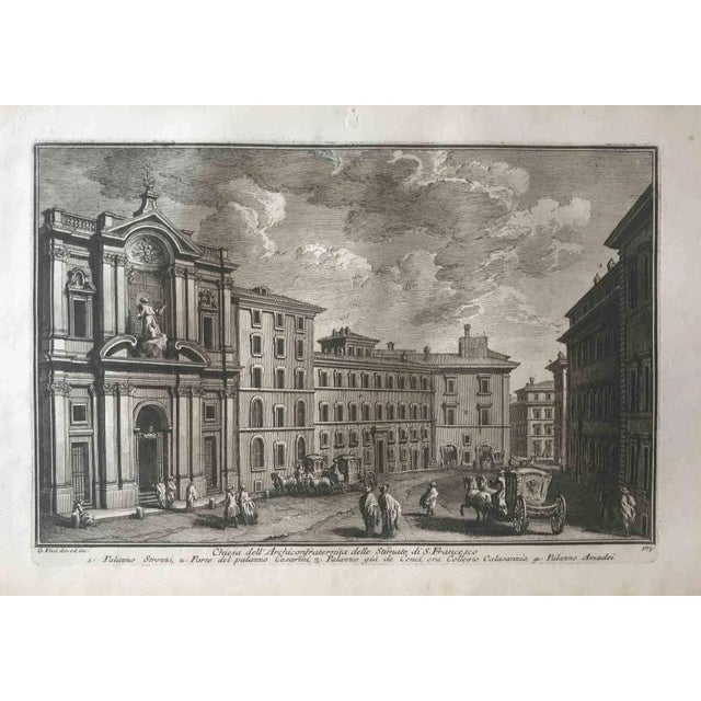 Chiesa dell'Arciconfraternita delle Stimate di S.Francesco is an original etching of the Late 18th century realized by...