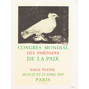 1957 After Pablo Picasso, Poster for "World Congress of Partisans of Peace", 1949