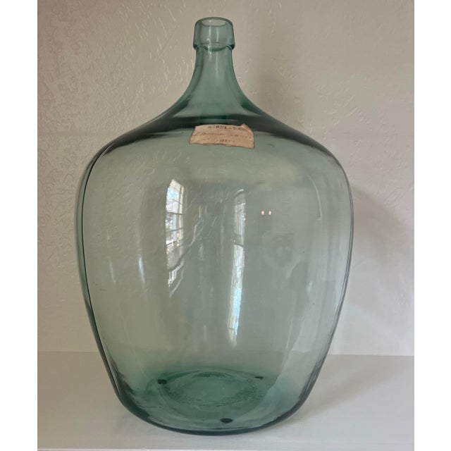 Massive French demijohn jug with original crate