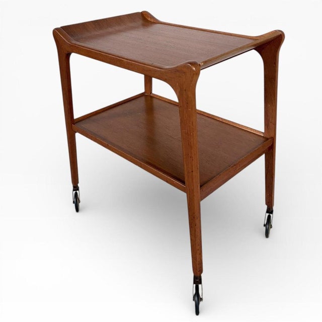 Modern Mid-Century The Glyder Bar Cart in Teak from Paragon Furniture, 1960s For Sale - Image 3 of 8