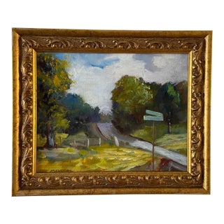 Plein Air Original Oil Painting Franklin County Missouri by Marina Movshina For Sale