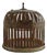 Vintage Industrial Farmhouse Iron Cage Pendant Light For Sale