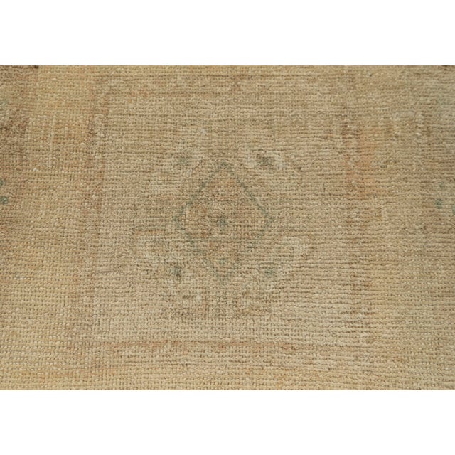 Turkish Mini Rug Oriental Hand Knotted Vintage Rug 1'8" x 3'10" #21174 For Sale - Image 4 of 8