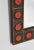 1960s Wall Mirror with Orange Ceramic Tiles attributed to Dietlinde Hein for Knabstrup, Denmark, 1960s For Sale - Image 5 of 9
