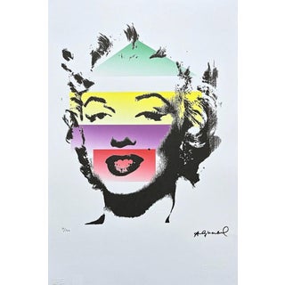 After Andy Warhol, Marilyn Monroe in Pastel Stripes, 1980s, Lithograph For Sale