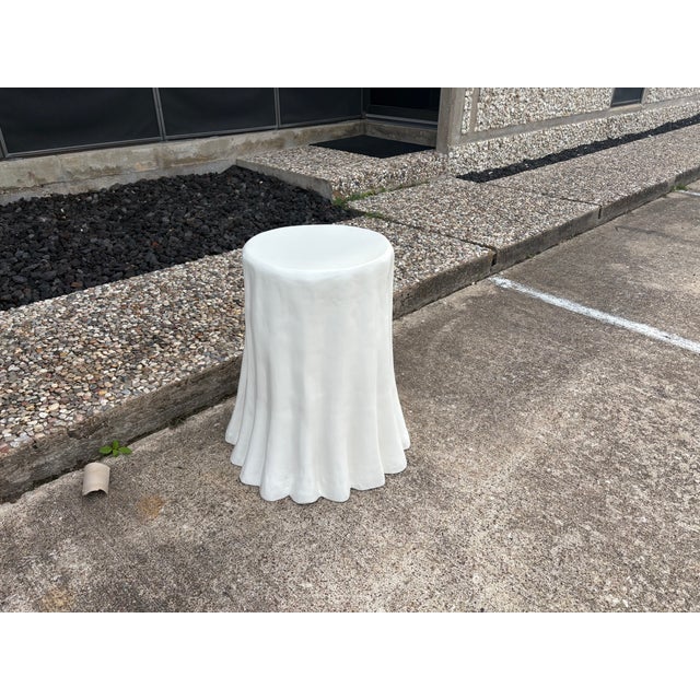 Sculptural Papier-Mâché Draped Table For Sale - Image 11 of 11