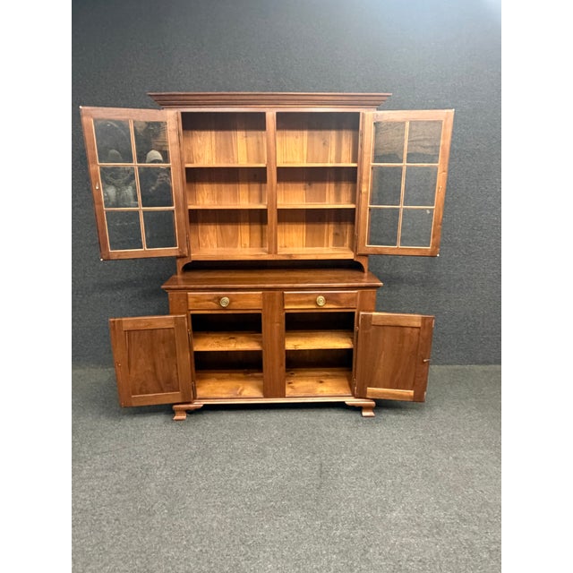Bench-Made Chippendale Style Walnut Dutch Cupboard For Sale In Philadelphia - Image 6 of 11