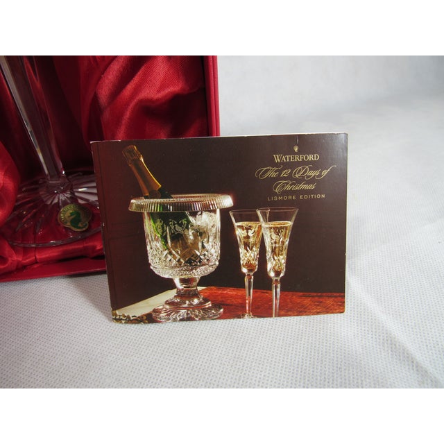 Vintage #2 Waterford Crystal "12 Days of Christmas" Flute Glass "Two Turtle Doves" For Sale - Image 10 of 15