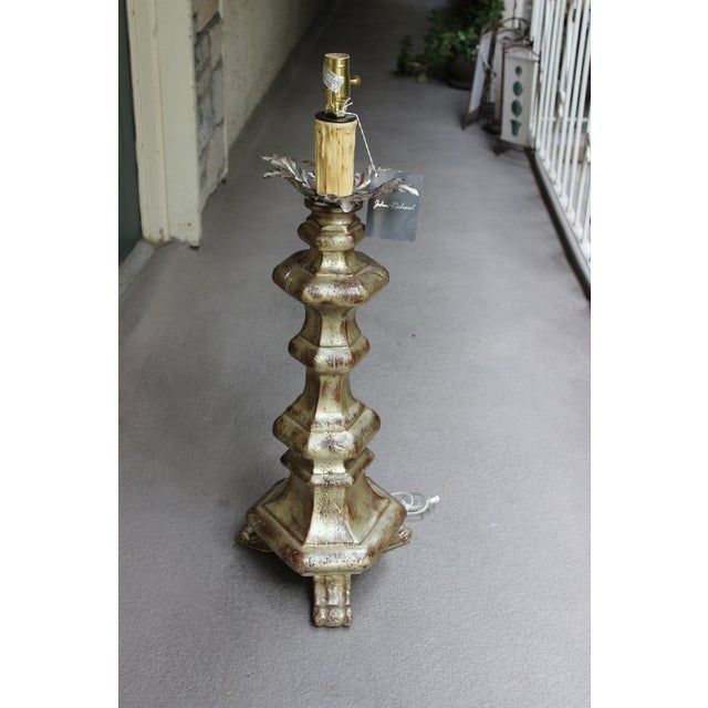 Traditional Table Lamp by John Richards Lamp With Tassel Trimmed Shade For Sale - Image 4 of 18