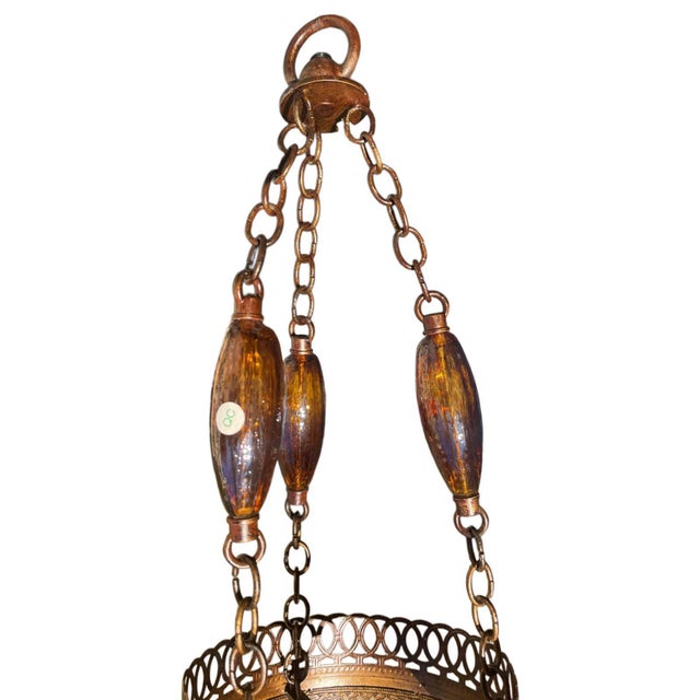 Contemporary Scheherazade Wall Sconce with Hand-Blown Amber Glass by Fine Art Lamps For Sale - Image 3 of 8
