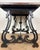 1930s 1930s Spanish Baroque Style Side Table with Floral Marquetry Top and Ebonized Base For Sale - Image 5 of 13