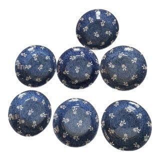 1990s Ralph Lauren Denimware Bowls- Set of 7 For Sale