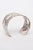 Modern Vintage Italian Sterling Silver Cut Out Cuff Bracelet Signed 80's For Sale - Image 3 of 10
