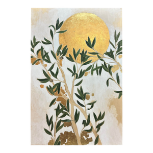 Contemporary Olive Tree Artwork "Where Doves Fly" by Kate Tortland