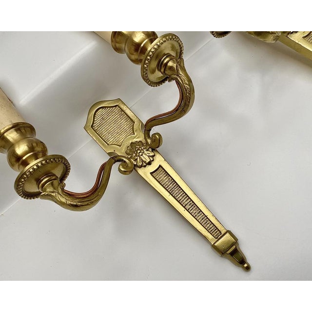 1960s Vintage French Wall Sconces in Gilded Bronze, 1960s, Set of 2 For Sale - Image 5 of 7