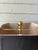 1990s Waterford Two Column Crystal & Brass Bouillotte Lamp Accompanying Black Shade For Sale - Image 11 of 12