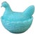 Zoomorphic Sugar Bowl in the Shape of Hen in Blue Opaline from Portieux Crystalworks For Sale - Image 17 of 17