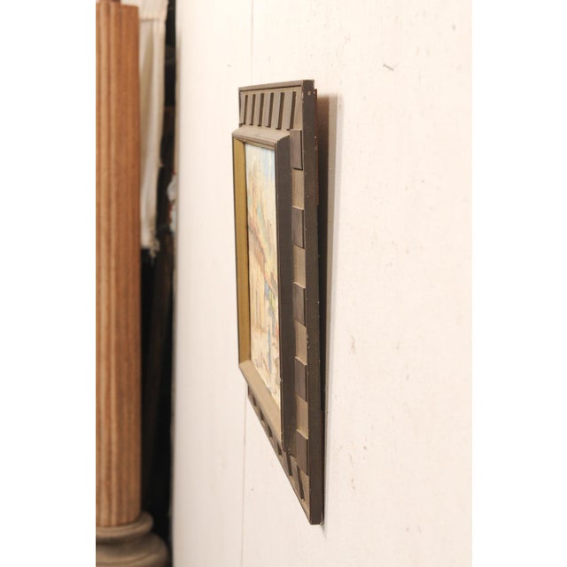 Mid-Century S. Europe Streetscape Painting For Sale - Image 10 of 12