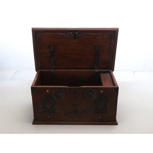 Bring rich architectural detail and storied charm into your interior with this 20th-century Anglo-Indian style wood...