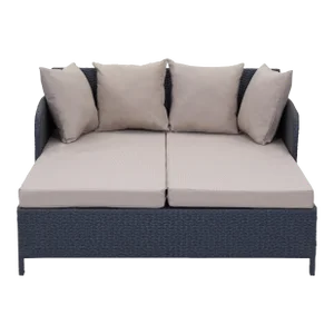 Outdoor Daybed in Titanium & Sand