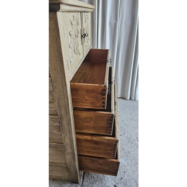 Antique Wooden Chiffonier Chest With Attach Mirror Frame. Circa 1920's For Sale - Image 17 of 18