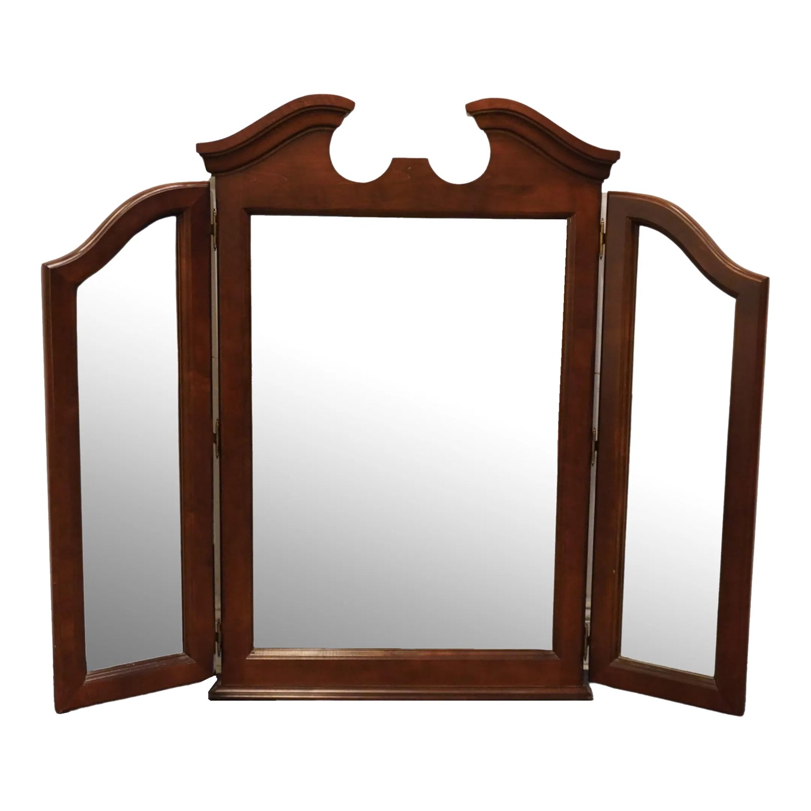 イタリアヴィンテージ クラシック トレフォイルコンソールドロワー ① Kincaid Furniture Cherry Crossing Traditional Style 54
