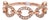 Interlocking Design Natural Diamond Wedding Band: Solid 14k Gold, Size 6.75 For Sale
