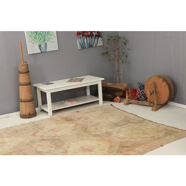 Mid 20th Century Large Vintage Washed Out Kars Rug For Sale In Los Angeles - Image 6 of 7