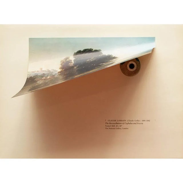 1955 After Claude Lorrain "The Reconciliation of Cephalus and Procris", Vintage Full-Color Print For Sale - Image 4 of 8