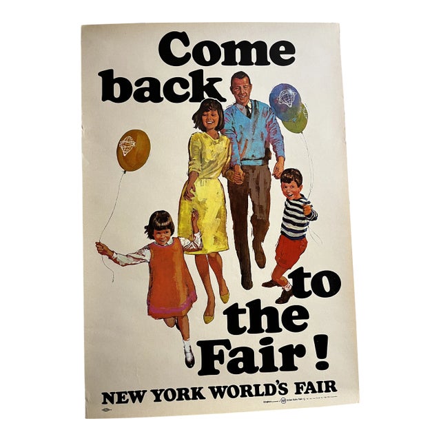 1965 New York World's Fair Original Poster Chairish