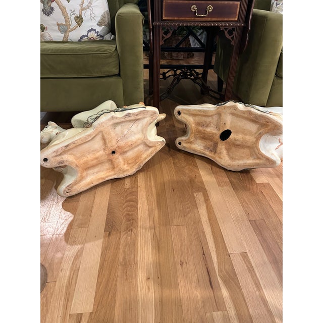 Early 20th Century Matched Pair of Chinoiserie Earthenware Tang Style Horse Garden Stools For Sale - Image 12 of 12