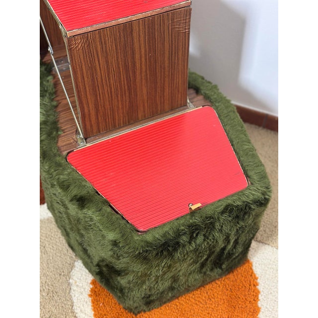 Textile Vintage Ottoman, Italy, 1970s For Sale - Image 7 of 16