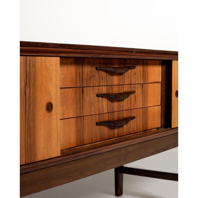 Wood Scandinavian Sideboard in Rosewood and Oak, 1960s For Sale - Image 7 of 12