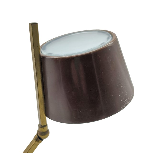 Metal Adjustable Brass Table Lamp with Marble Base from Stilux Milano, Italy, 1950s For Sale - Image 7 of 12