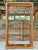 Monumental Vintage Pencil Rattan Waterfall Étagère With Glass Shelves For Sale - Image 12 of 12