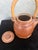 Vintage Rustic Ribbed Stoneware Mingei Style Studio Pottery Teapot With Bamboo Handle For Sale In Orlando - Image 6 of 7