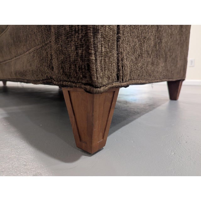 Wood Vintage Daniel Jones Curved Sofa For Sale - Image 7 of 8