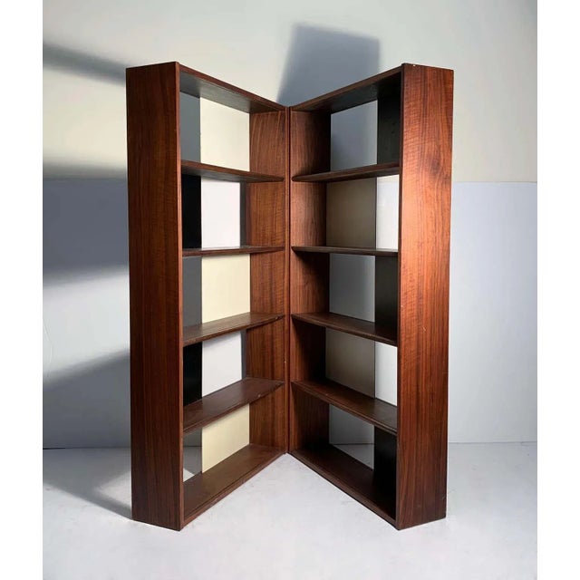Brown Evans Clark Glenn of California Folding Bookcase or Display Shelf For Sale - Image 8 of 12