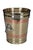 Mid-Century Modern Late 20th Century Brass & Copper Banded Poseidon Champagne Wine Ice Bucket Trash Can 10" For Sale - Image 3 of 11