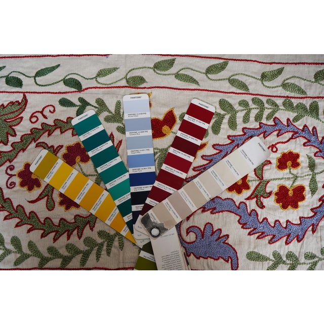 Suzani Tablecloth - Uzbek Runner For Sale - Image 11 of 11