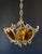 Vintage Brass and Glass Pendant Light, 1960s For Sale - Image 4 of 14