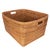 Brown Artifacts Saboga Home Family Basket with Cutout Handle in Honey Brown For Sale - Image 8 of 13