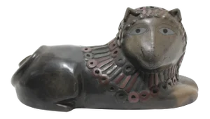 Smiling Lion Artisan Sculpture
