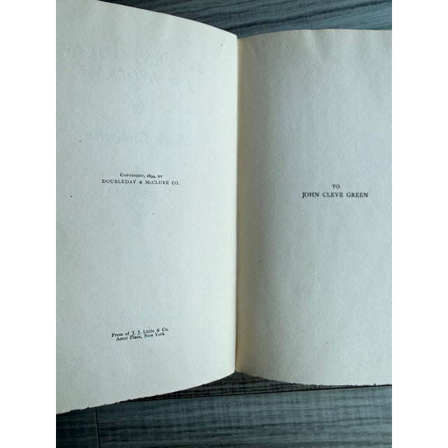 Enhance your library or bookshelf styling with this beautiful, antique hardcover edition of The Gentleman from Indiana,...