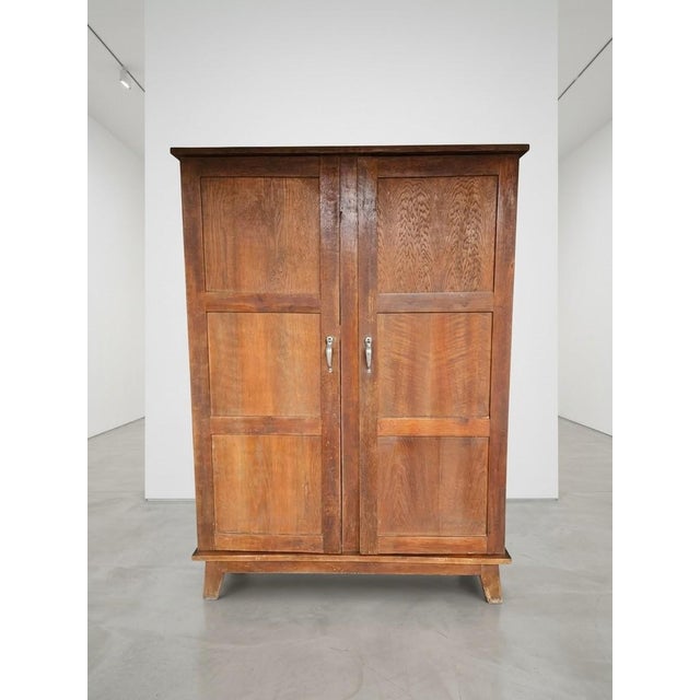 Rene Gabriel Vintage French Provincial Armoire by René Gabriel, 1945 For Sale - Image 4 of 4