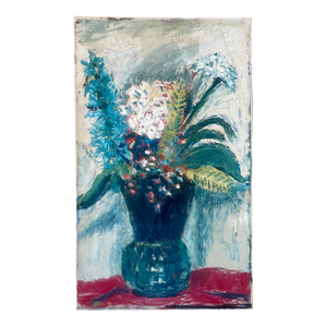 Still Life Impressionist Oil Painting by Ruth Erb Hoffman, c.1950s