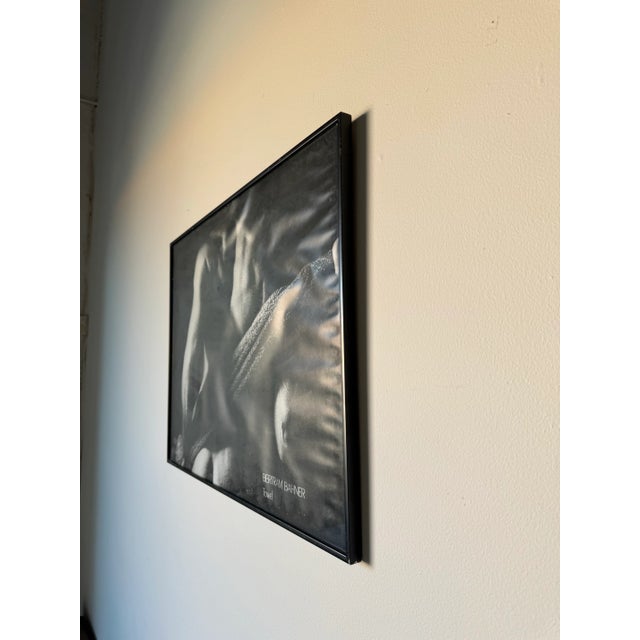 Mid-Century Modern 1980's Vintage Bertram Bahner " Towel " Black and White Poster Print For Sale - Image 3 of 12