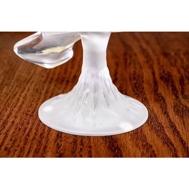 Lalique Lalique Chloe - Seagull Crystal Frosted Figurine For Sale - Image 4 of 6