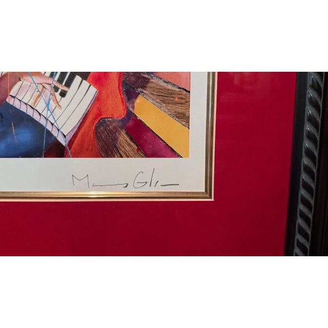 Contemporary Glynn Marcus “One Nite Outta This World” 56th Grammy Awards Series Seriolithograph in Color on Wove Paper Signed Plate For Sale - Image 9 of 9